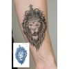 Aslan Figürlü 12 Saat Sonra Kararan Geçici Orta Dövme Tattoo