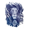 Aslan Sonradan Kararan Yarı Kalıcı Geçici Dövme Tattoo