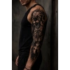 Aslan Ve Kaplan Kol Geçici Dövme Tattoo