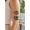 Aslan ve Kurt İkili Mini Geçici Dövme Tattoo