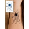 Astronot Figürlü 12 Saat Sonra Kararan Geçici Dövme Tattoo