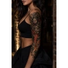 Balık Ve Saat Kol Dövme Geçici Tattoo