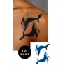 Balina Figürlü 12 Saat Sonra Kararan Geçici Mini Dövme Tattoo