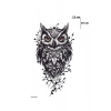 Baykuş Dövme Geçici Tattoo