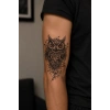 Baykuş Dövme Geçici Tattoo