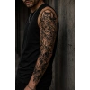 Baykuş Ve Kurukafa Geçici Dövme Tattoo