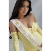 Beyaz Renk Baby Shower Yazılı Kuşak Kurdelesi