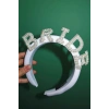 Beyaz Renk Bride Yazılı Bekarlığa Veda Bride Tacı
