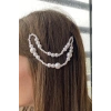Beyaz Renk İnci Detaylı Saç Aksesuarı