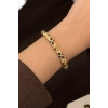 Beyaz Renk Mineli Kelepçe Bileklik