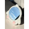Beyaz Renk Penguen Figürlü Masa Aynası