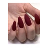 Bordo Renk 12li Takma Takma Tırnak (Yapıştırıcılı)