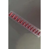 Bordo Renk 12li Takma Takma Tırnak (Yapıştırıcılı)