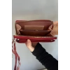 Bordo Renk Kadın Deri Çanta