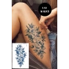 Çiçek Figürlü 12 Saat Sonra Kararan Geçici Orta Dövme Tattoo