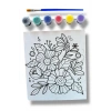 Çiçek Ve Kelebek Desenli Boyama Seti