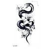 Çiçek Ve Yılan Mini Geçici Dövme Tattoo