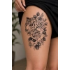 Çiçekli Kaplan Geçici Dövme Tattoo