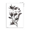 Çiçekli Kız Geçici Dövme Tattoo