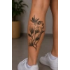 Çiçekli Kız Geçici Dövme Tattoo