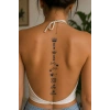 Çoklu Karışık Sonradan Kararan Yarı Kalıcı Geçici Dövme Tattoo