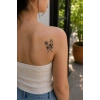 Dikenli Gül Mini Geçici Dövme Tattoo