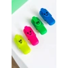 Emoji Figürlü 4lü Fosforlu Kalem Set