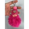 Fuşya Renk Bebek Figürlü Peluş Anahtarlık