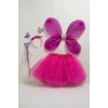 Fuşya Renk Kanat /Asa /Taç /Etek Set