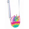 Fuşya Renk Unicorn Figürlü Çocuk Pop-İt Çanta