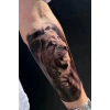 Geçici Aslan Figürlü Dövme Tattoo