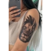 Geçici Aslan Figürlü Dövme Tattoo