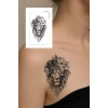 Geçici Aslan Figürlü Mini Dövme Tattoo