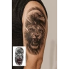 Geçici Aslan Ve Kartal Figürlü Dövme Tattoo