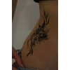 Geçici Ay Ve Çiçek Figürlü Dövme Tattoo