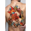 Geçici Balık Modelli Sırt Dövme Tattoo