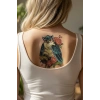 Geçici Baykuş Dövme Tattoo