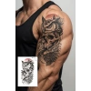 Geçici Baykuş Figürlü Dövme Tattoo