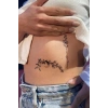 Geçici Çiçek Figürlü Dövme Tatto