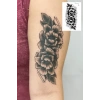 Geçici Çiçek Figürlü Dövme Tattoo