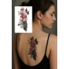 Geçici Çiçek Figürlü Dövme Tattoo