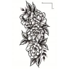 Geçici Çiçek Figürlü Dövme Tattoo