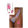 Geçici Çiçek Figürlü Dövme Tattoo