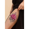 Geçici Çiçek Figürlü Dövme Tattoo