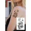 Geçici Çiçek Figürlü Mini Dövme Tattoo