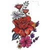 Geçici Çiçek Figürlü Mini Dövme Tattoo