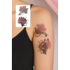 Geçici Çiçek Ve Kilit Figürlü Mini Dövme Tattoo
