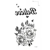 Geçici El Üstü Gül Dövme Tattoo