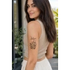 Geçici El Üstü Gül Dövme Tattoo