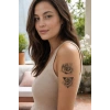 Geçici El Üstü Gül Dövme Tattoo